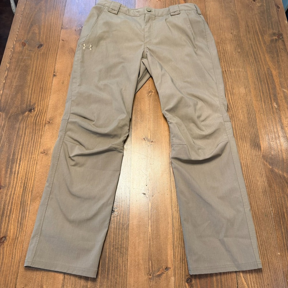 Under Armour UA Enduro Tactical Pants Mens 36x32 Tan (36x32) Ripstop Storm Duty